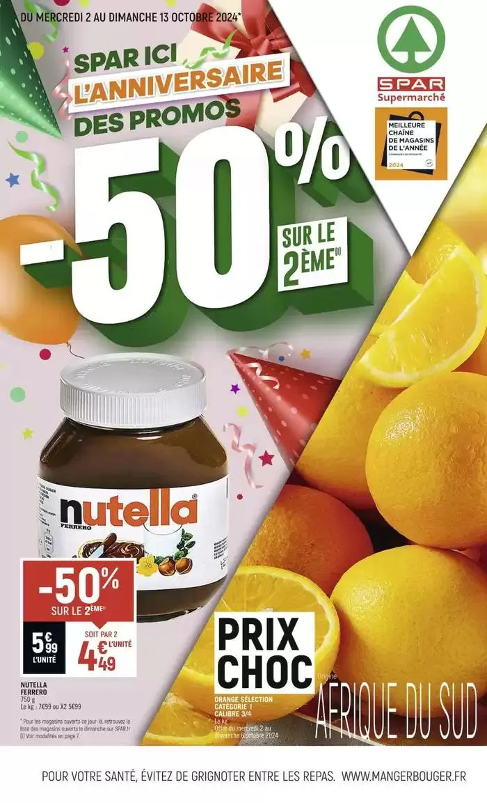 SPAR ICI LANNIVERSAIRE DES PROMOS - 1