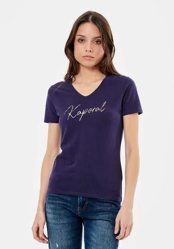 T-shirt bleu marine Femme