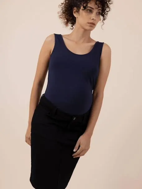 Jupe en jean de grossesse June ENVIE DE FRAISE - noir