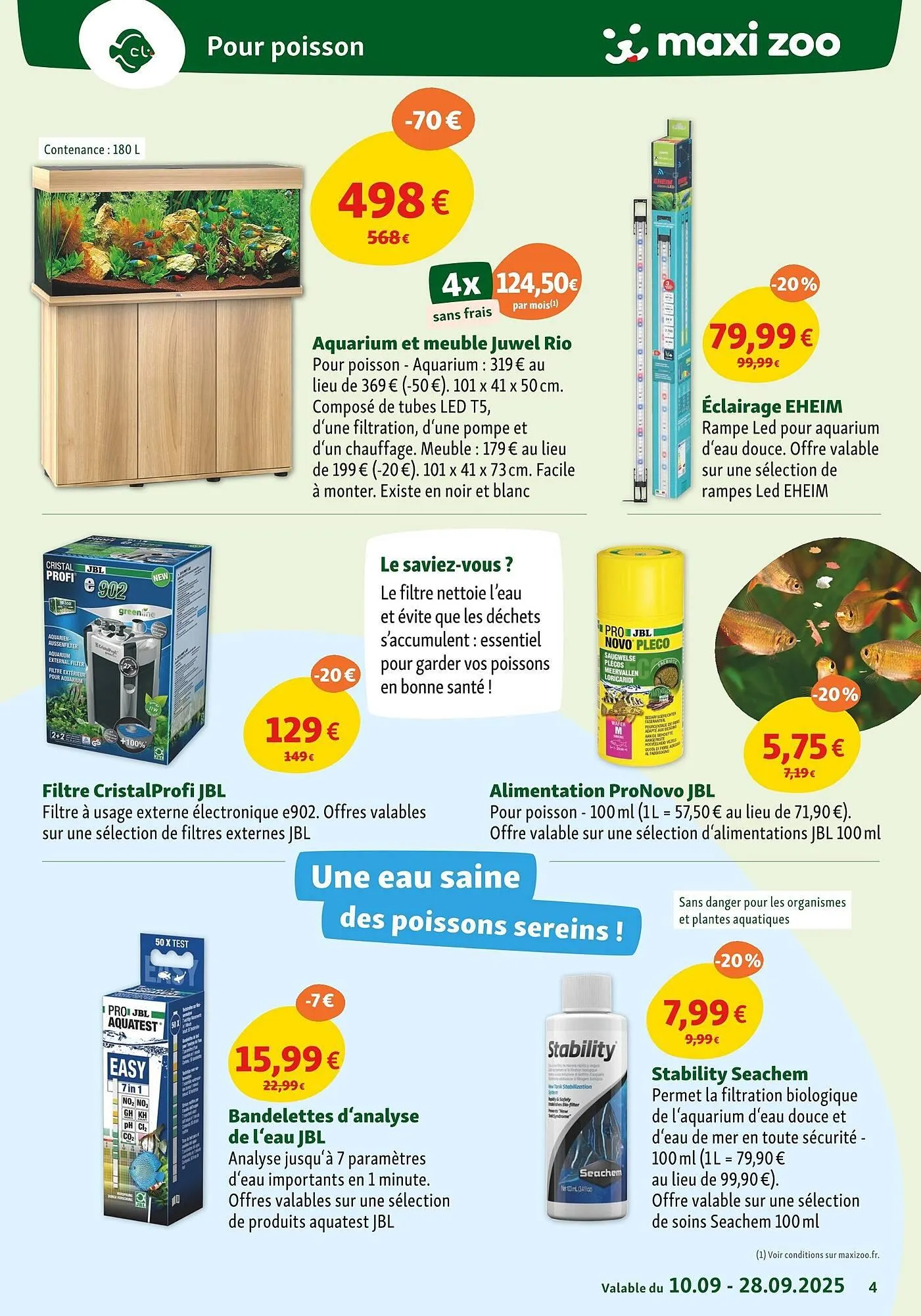 Catalogue Maxi Zoo du 10 septembre au 28 septembre 2025 - Catalogue page 4