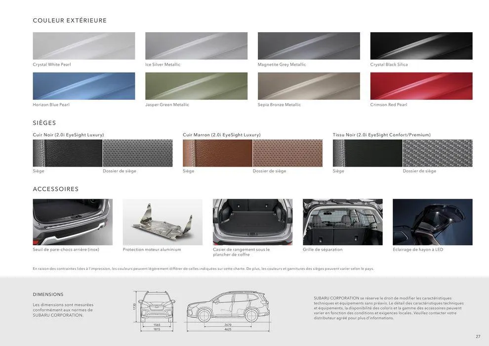 Forester du 13 décembre au 31 juillet 2025 - Catalogue page 27