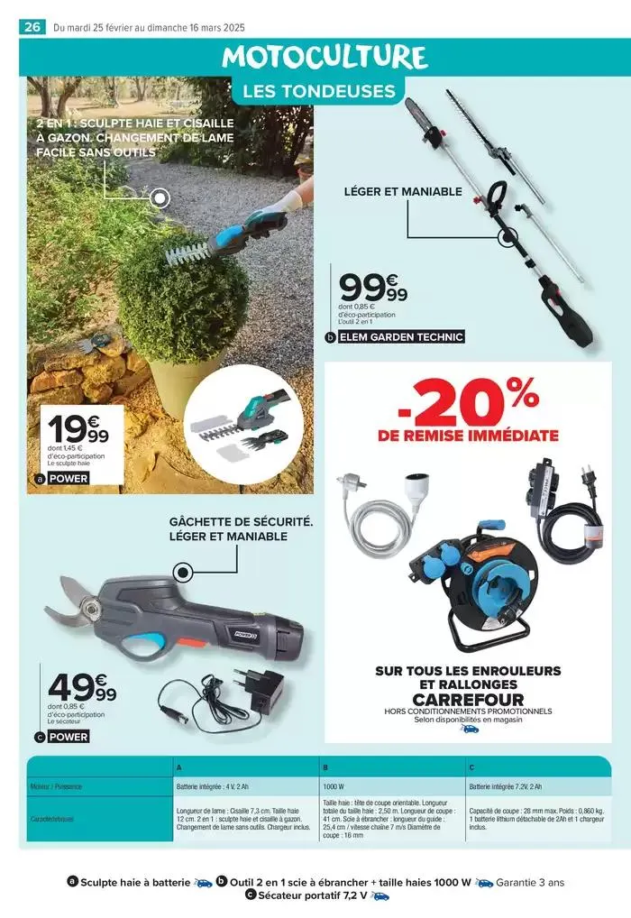 PROFITER ENFIN DE SON JARDIN du 25 février au 16 mars 2025 - Catalogue page 26
