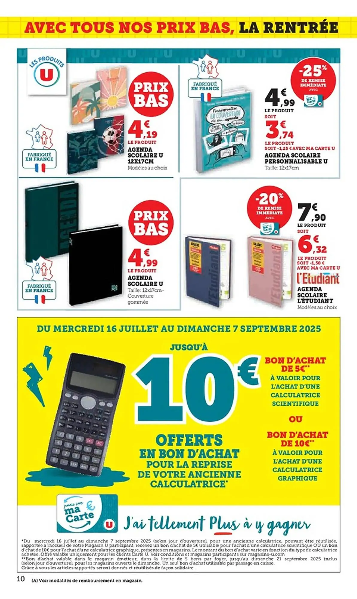 Catalogue Super U du 16 juillet au 3 août 2025 - Catalogue page 10