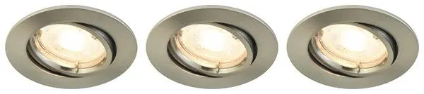 Lot de 3 spots orientables - Chrome brossé - Colours