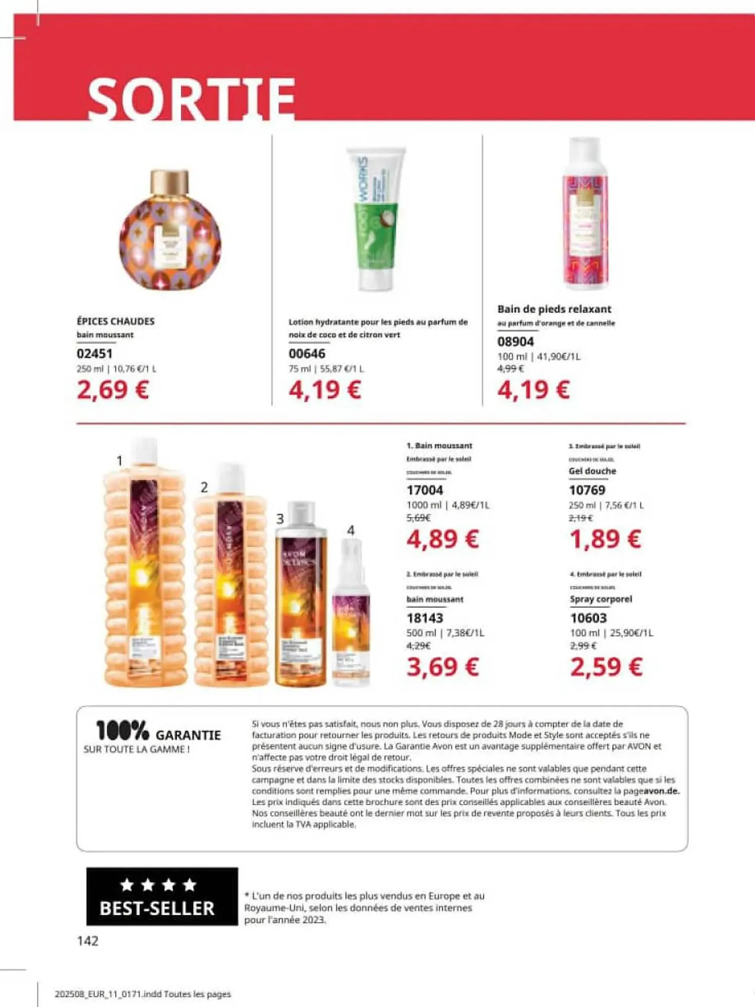 Catalogue AVON du 1 août au 31 août 2025 - Catalogue page 142