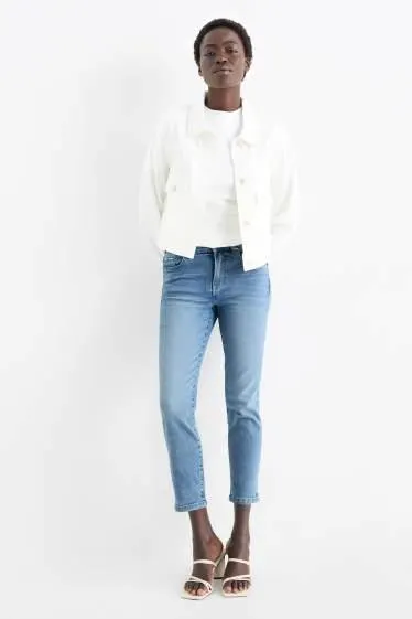 Slim jeans - mid-rise waist
