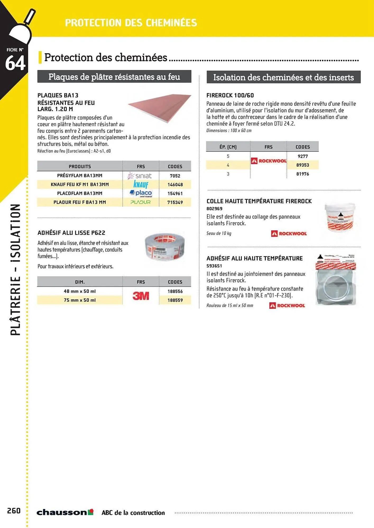 Catalogue Chausson Matériaux du 2 mai au 31 décembre 2025 - Catalogue page 262