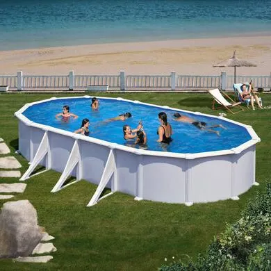 Piscine hors sol acier 7,44 x 3,99 x 1,32 m