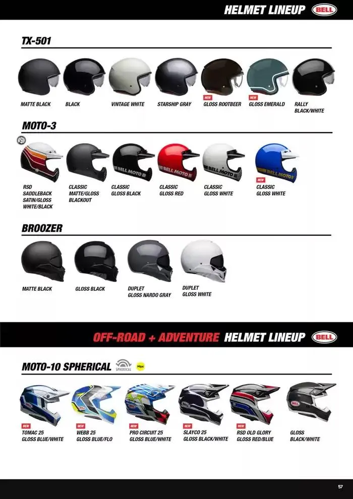 BELL Spring 2025 du 27 mars au 31 décembre 2025 - Catalogue page 57