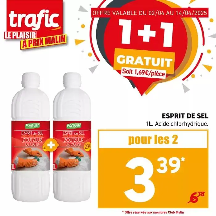 C’est le retour du 1+1 GRATUIT chez Trafic ! du 2 avril au 14 avril 2025 - Catalogue page 2