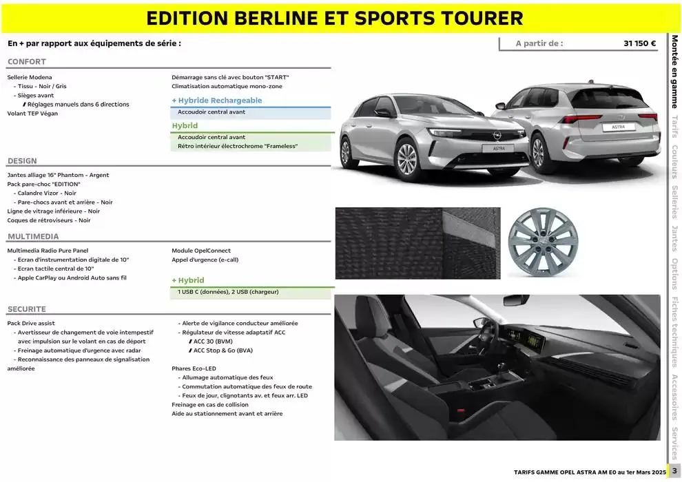 Opel Astra et Astra Sports Tourer du 5 mars au 5 mars 2026 - Catalogue page 4