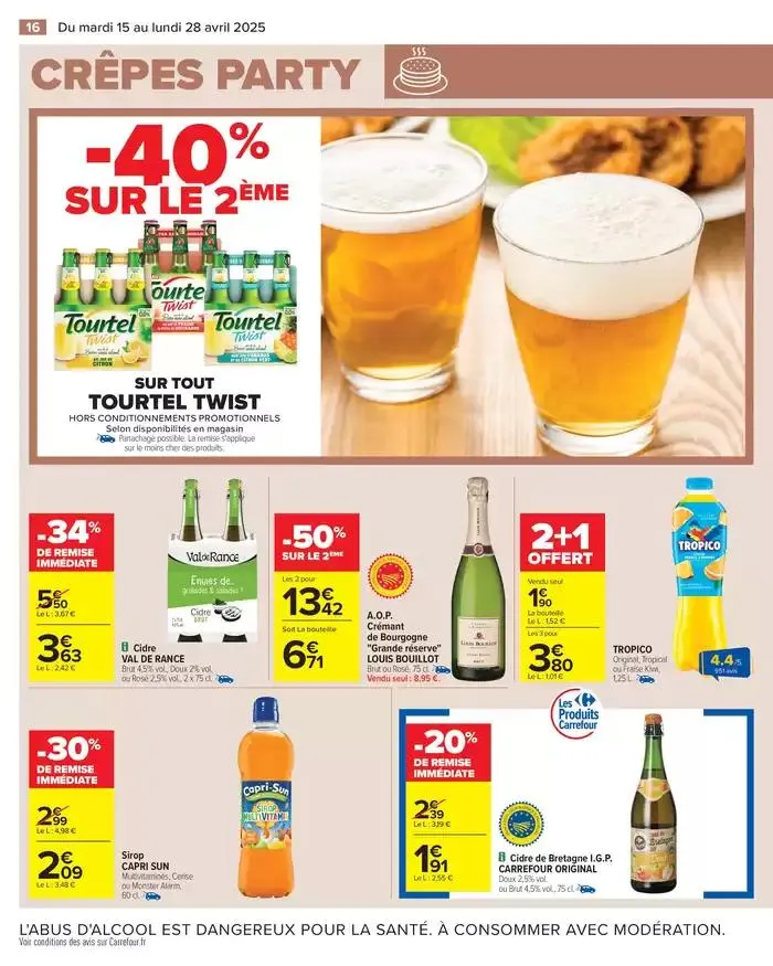 CRÊPES PARTY du 15 avril au 28 avril 2025 - Catalogue page 18