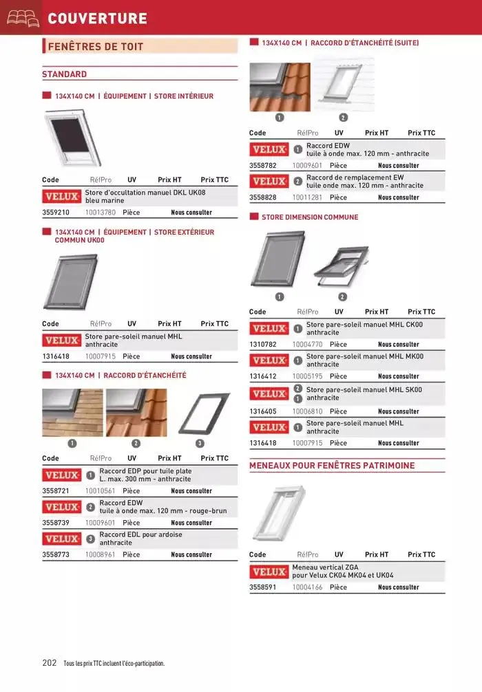 Matériaux 2025 du 1 janvier au 31 décembre 2025 - Catalogue page 202