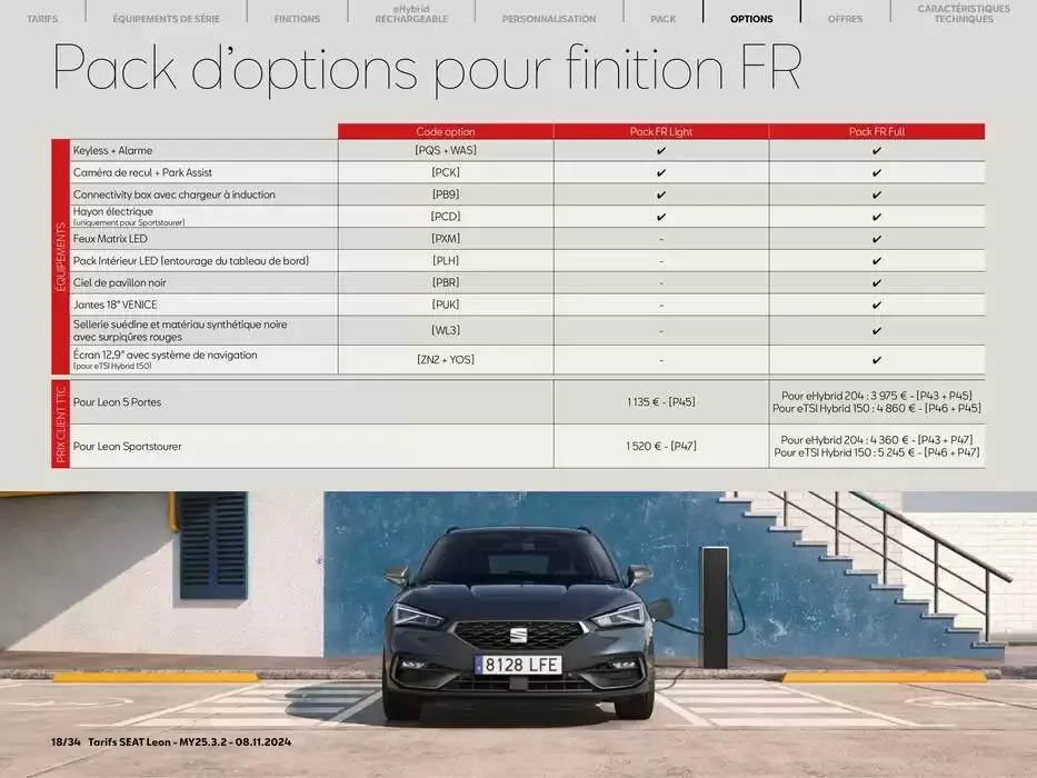 SEAT Leon 5 portes du 11 novembre au 9 novembre 2025 - Catalogue page 18