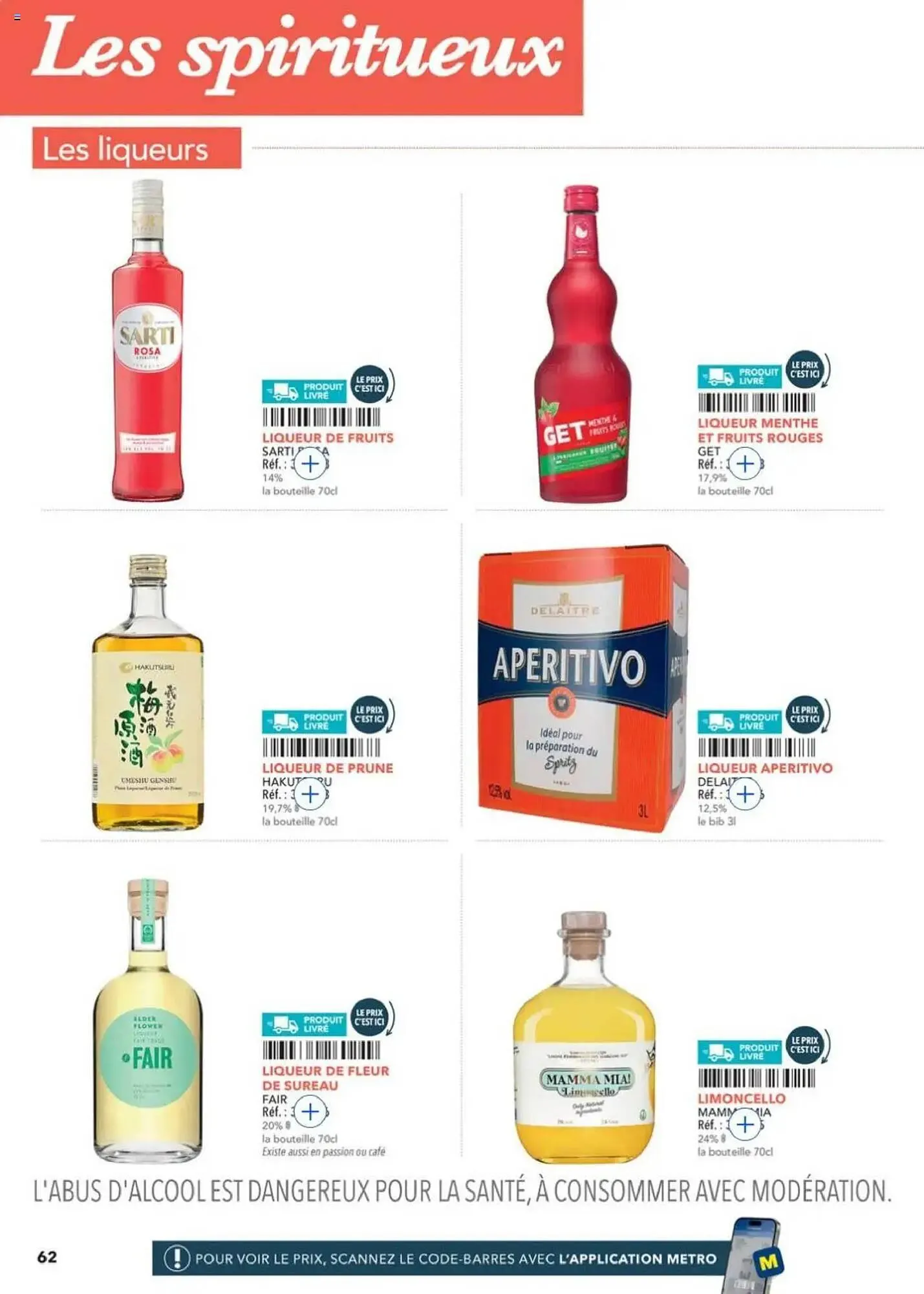 Catalogue METRO du 2 octobre au 31 décembre 2025 - Catalogue page 62