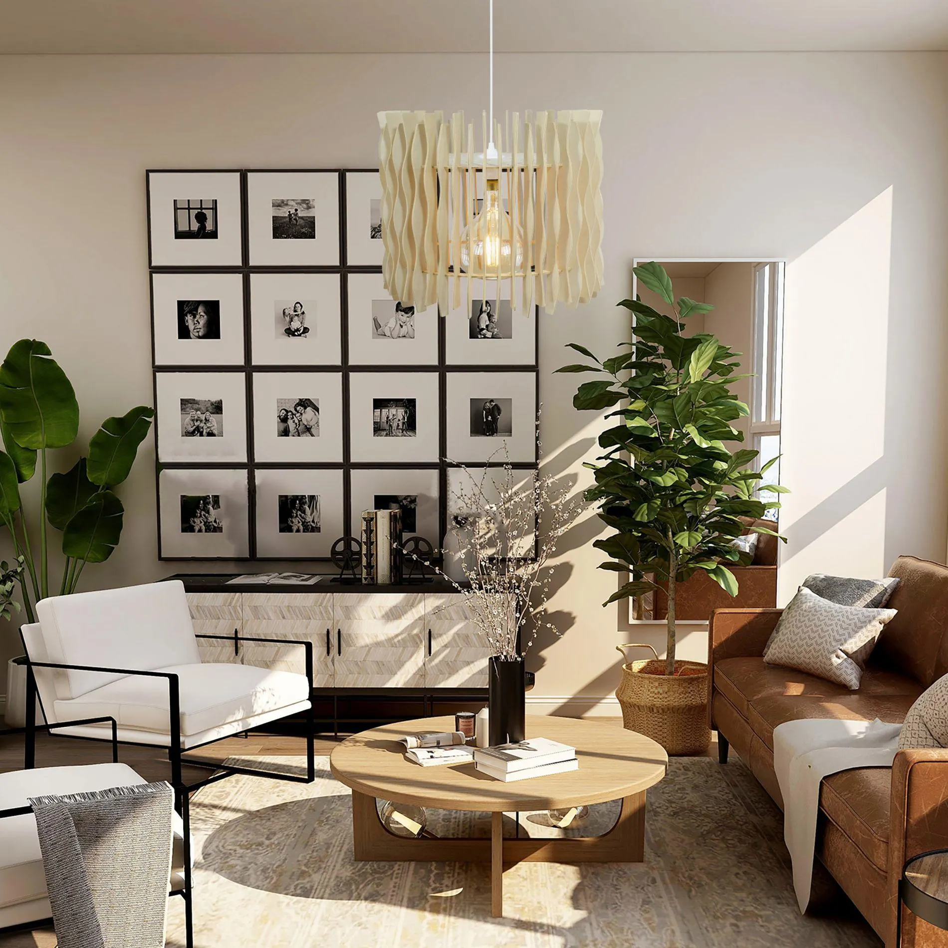 Suspension SUNWAVE en bois