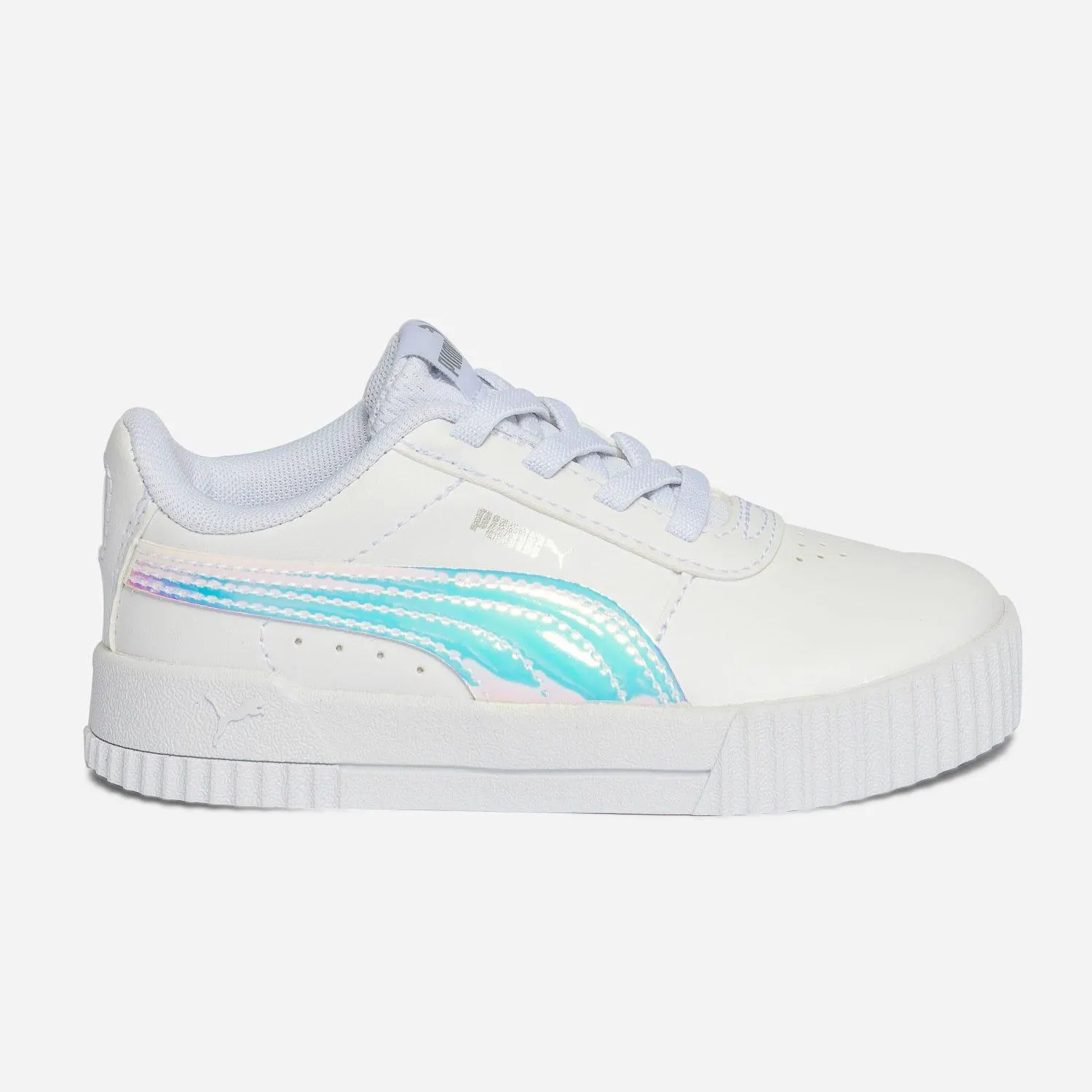 Tennis PUMA blanche à ligne iridescente