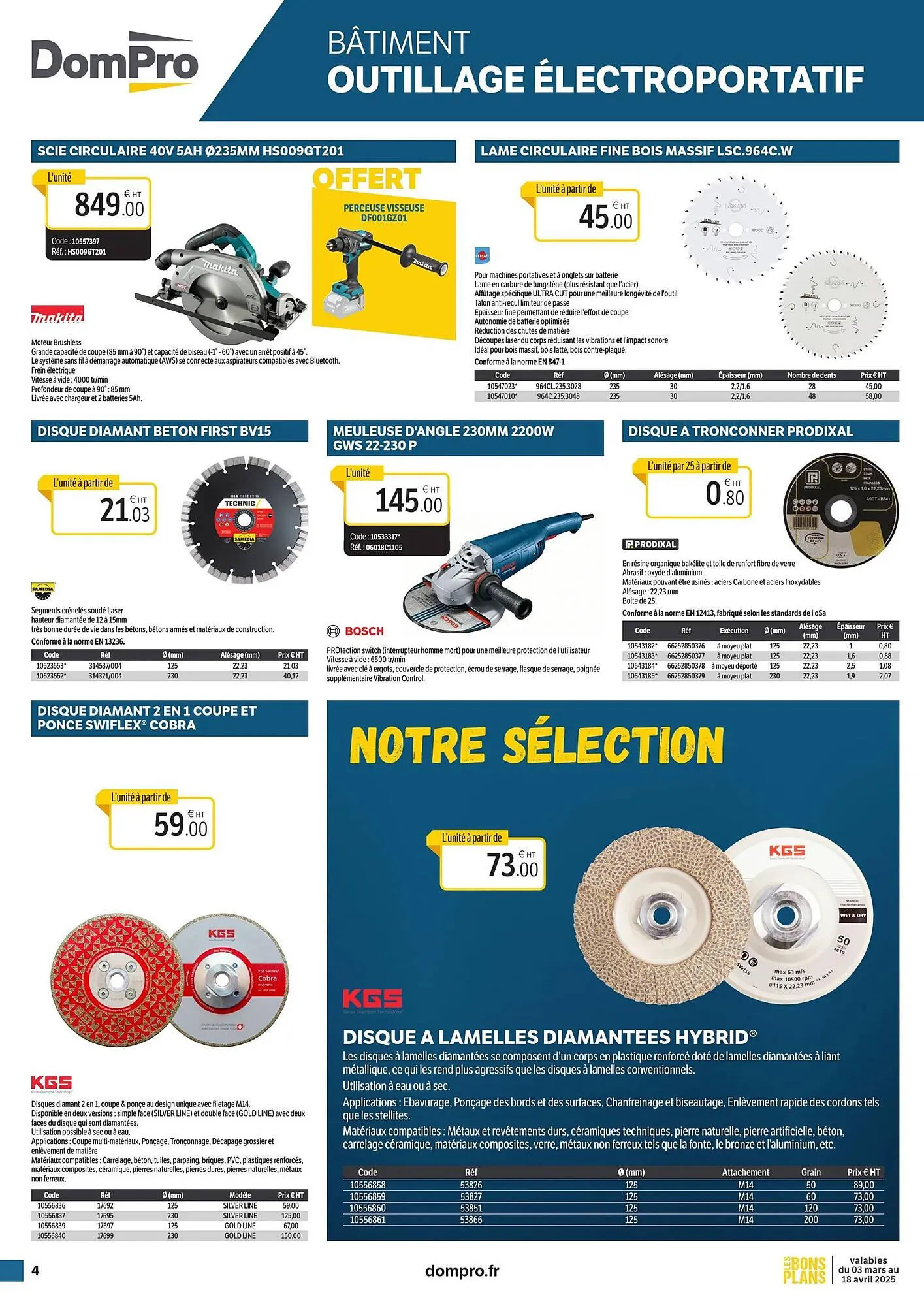Catalogue DomPro du 3 mars au 18 avril 2025 - Catalogue page 4