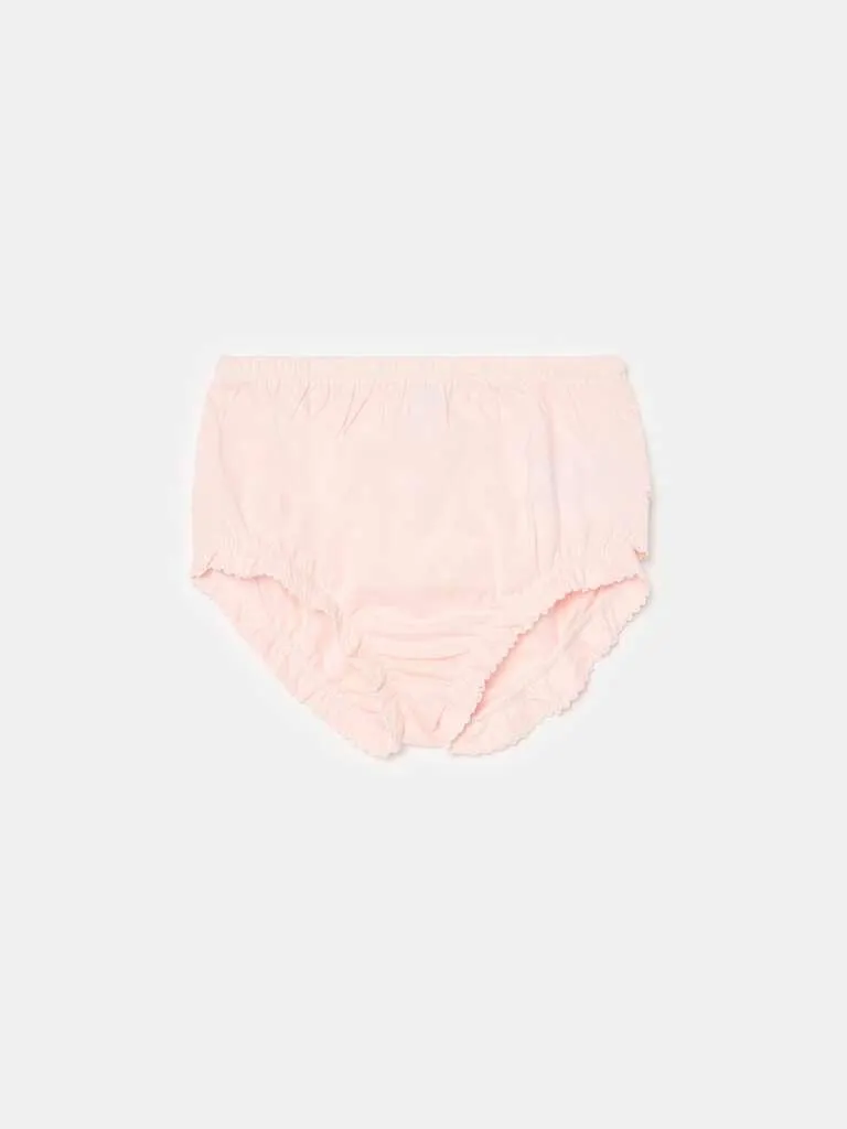 French knickers in organic cotton Rose clair