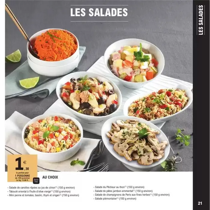 CARTE TRAITEUR PERMANENTE - MIXTE du 8 avril au 17 novembre 2025 - Catalogue page 21