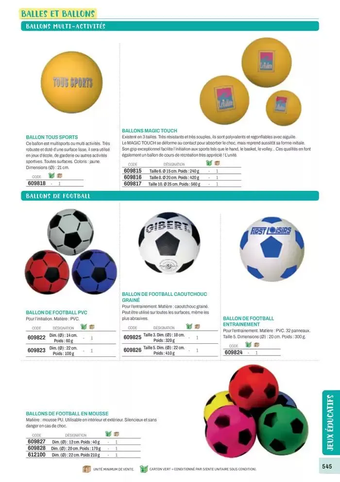 Nos Catalogues Thématiques du 1 janvier au 31 décembre 2025 - Catalogue page 547