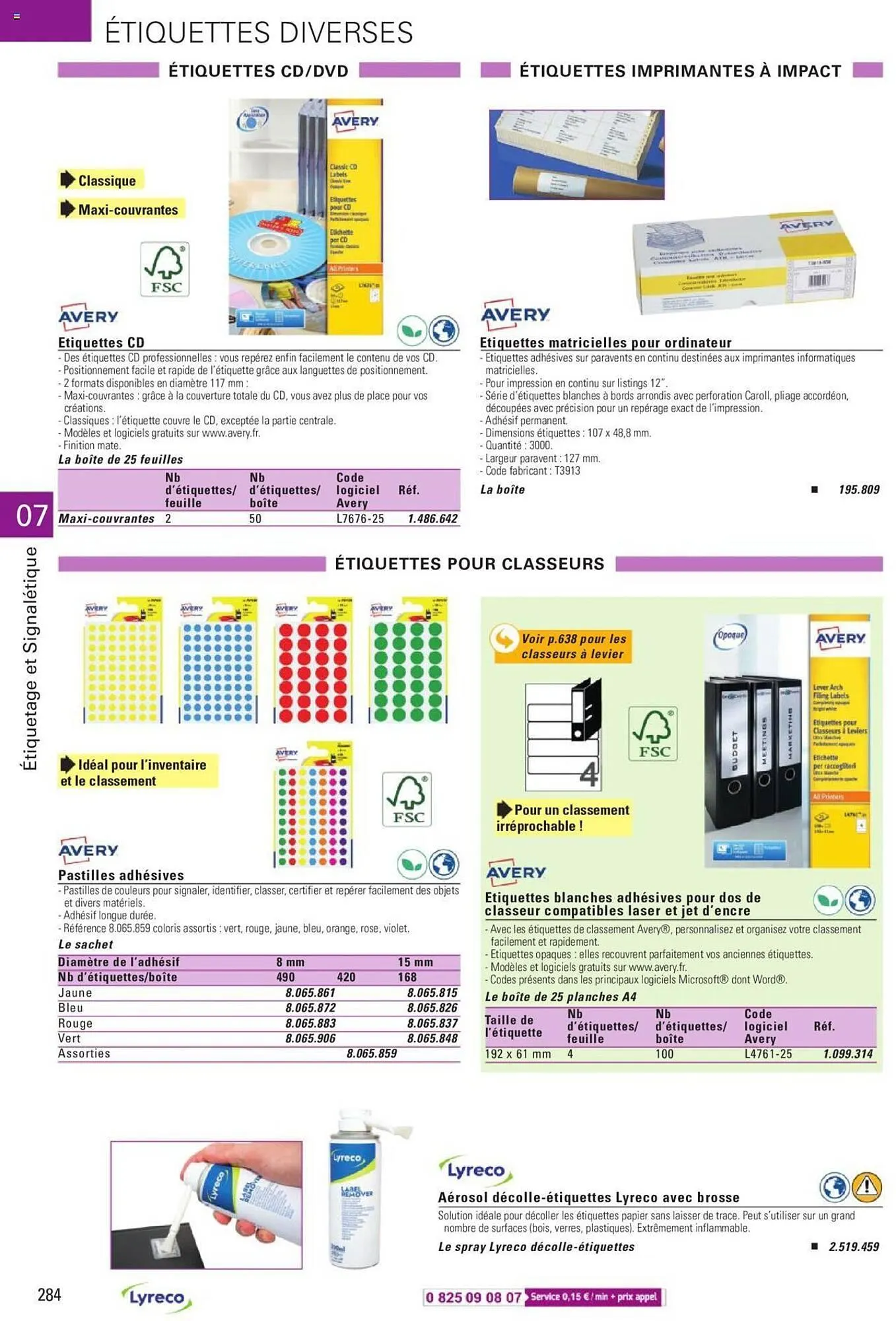 Catalogue Lyreco du 15 mai au 31 décembre 2023 - Catalogue page 284