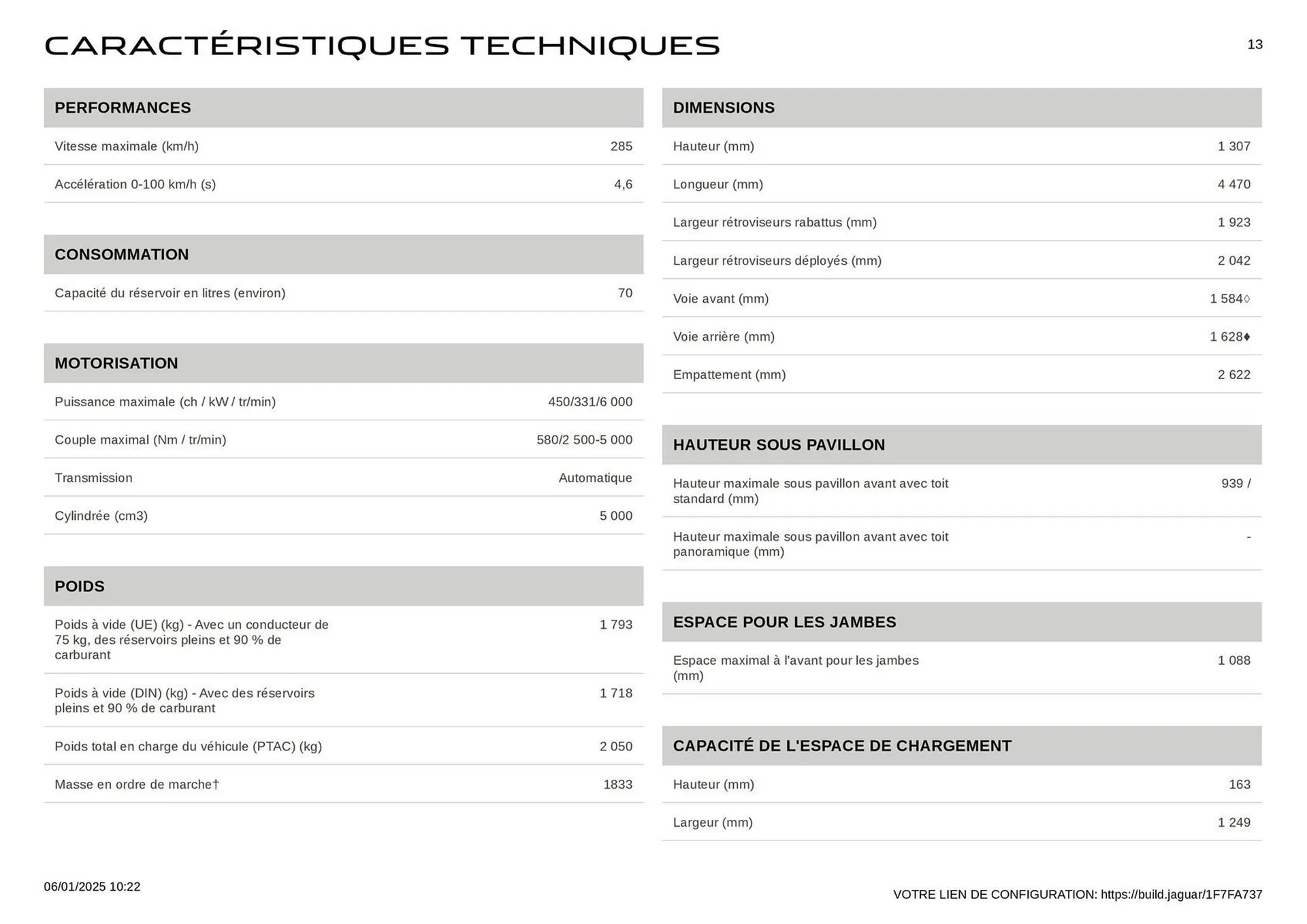 Catalogue Jaguar du 6 janvier au 31 décembre 2025 - Catalogue page 13