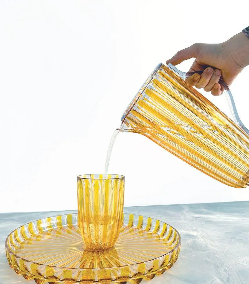 Verres Dolce Vita x4 Jaune