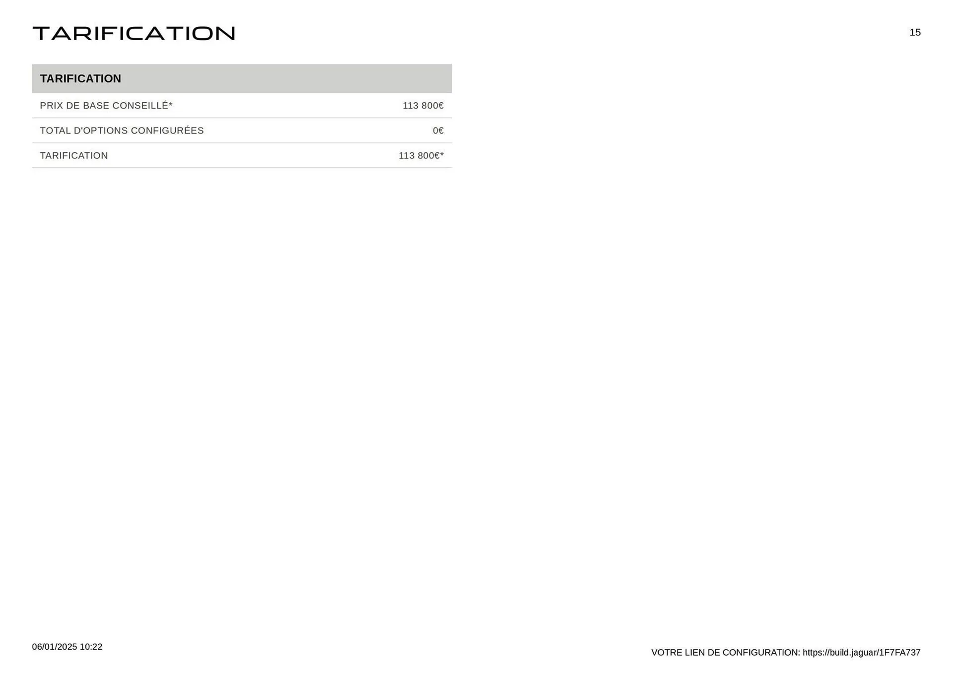 Catalogue Jaguar du 6 janvier au 31 décembre 2025 - Catalogue page 15