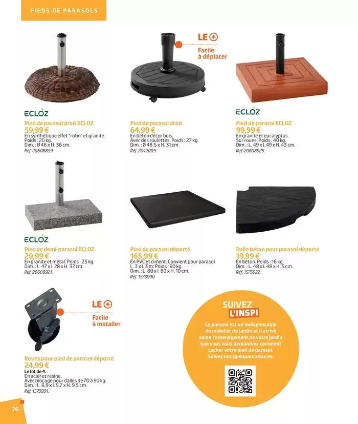 BARBEUC, SIESTE, PÉTANQUE PLACE À LA DÉTENTE du 27 février au 23 juin 2025 - Catalogue page 75