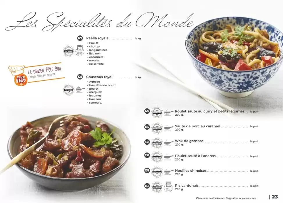 CARTE TRAITEUR 2025 du 3 janvier au 29 novembre 2025 - Catalogue page 16