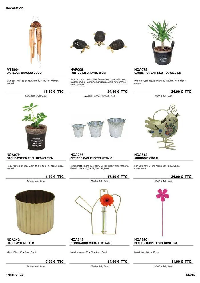 ARTISANAT . DéCORATION . MODE . JOUETS du 9 février au 31 août 2024 - Catalogue page 68