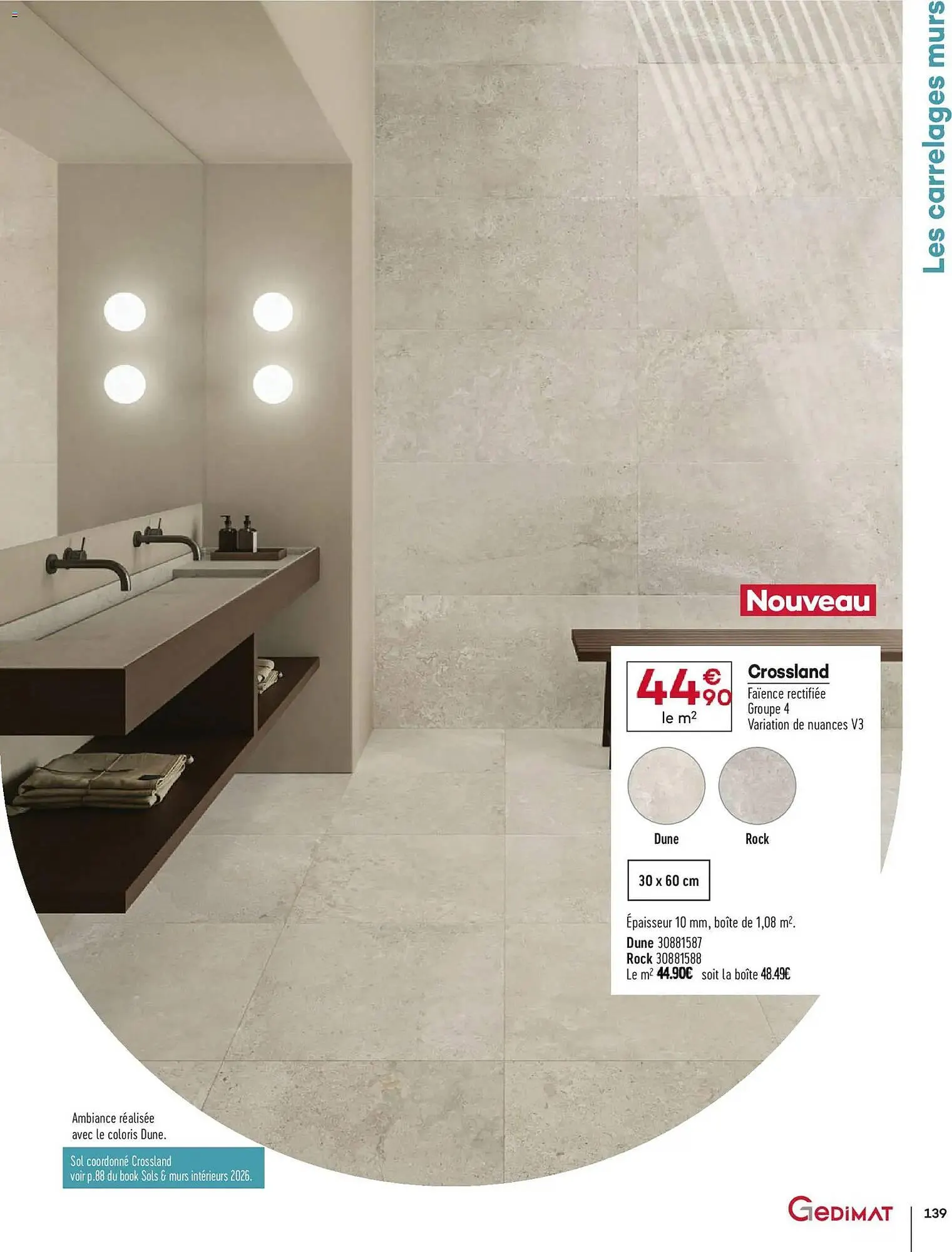 Catalogue Gedimat du 1 avril au 30 avril 2026 - Catalogue page 139