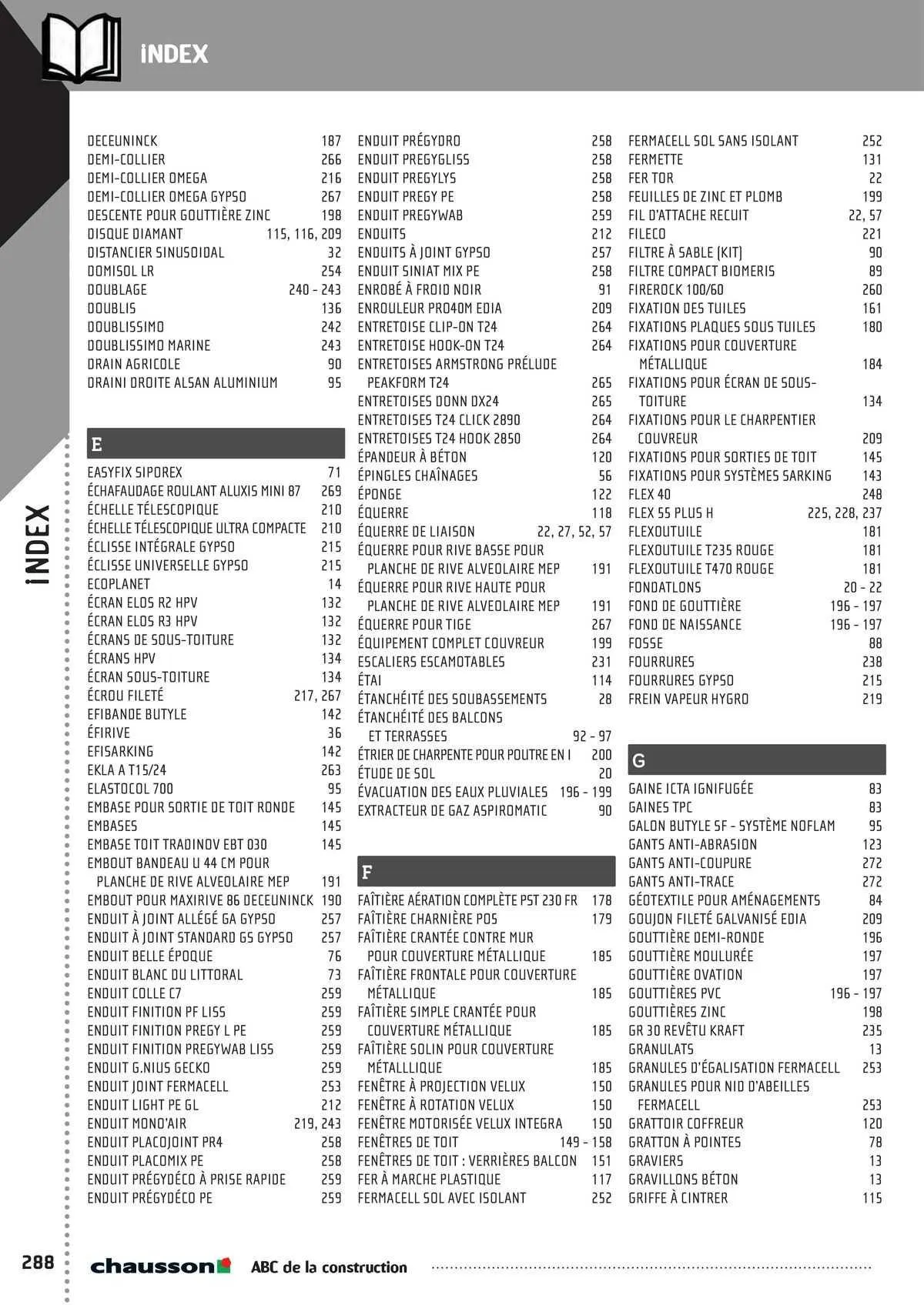 Catalogue Chausson Matériaux du 2 mai au 31 décembre 2025 - Catalogue page 241