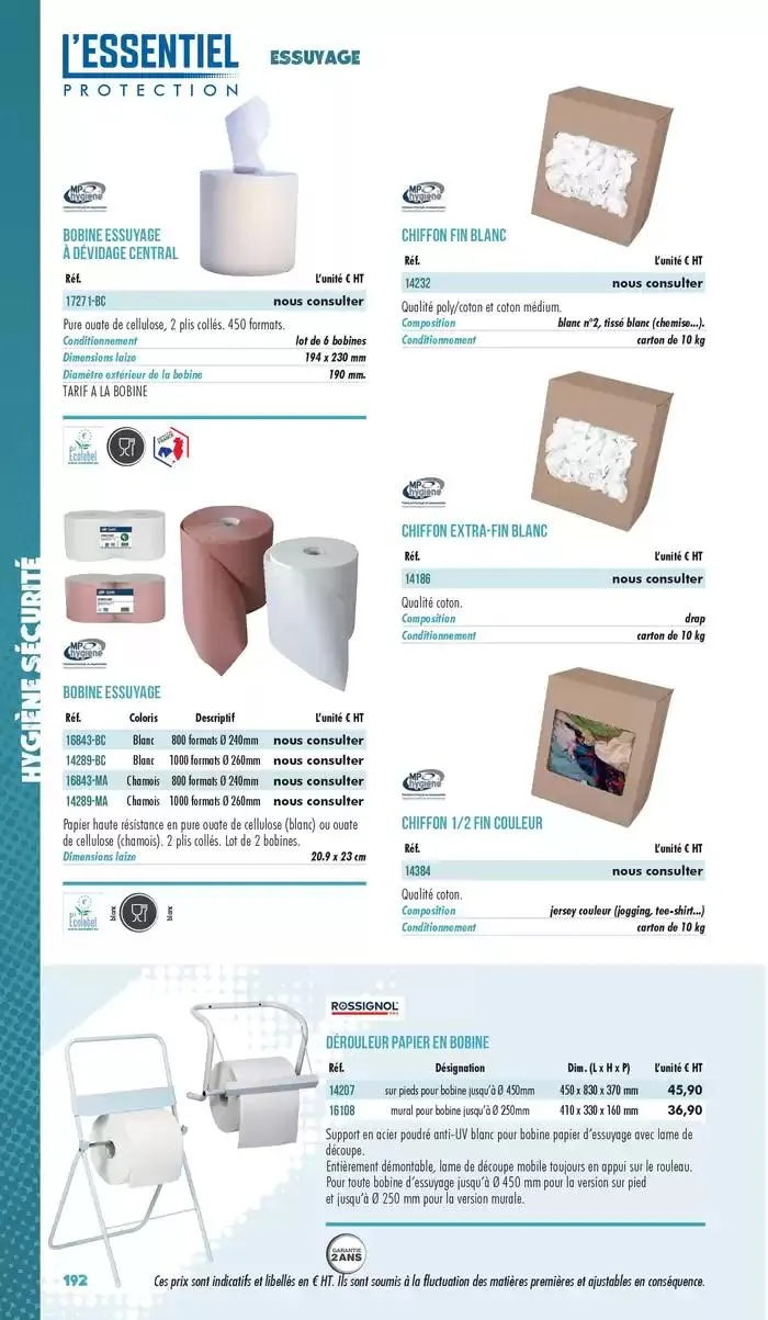 Essentiel Protection 2025 tarifé du 3 mars au 31 décembre 2025 - Catalogue page 194