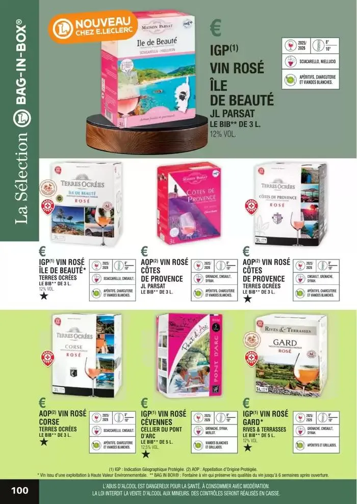 GUIDE DES VINS 2025 2026 du 27 février au 31 janvier 2027 - Catalogue page 100