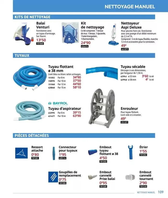 Les plaisir de l'eau Piscine,Spa,Arrosage du 10 mars au 31 décembre 2025 - Catalogue page 109