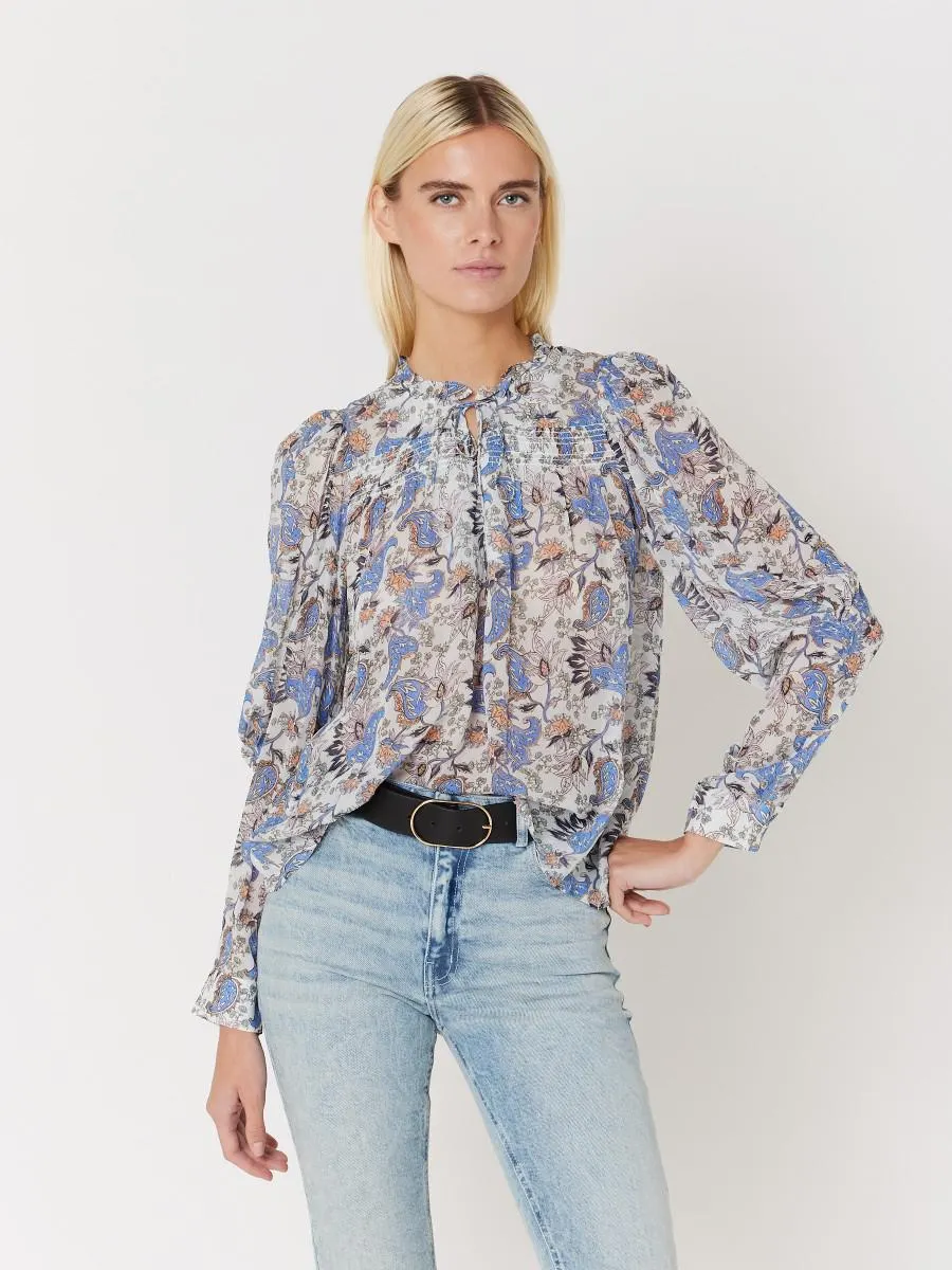 BELLA | Blouse imprimée manches ballon