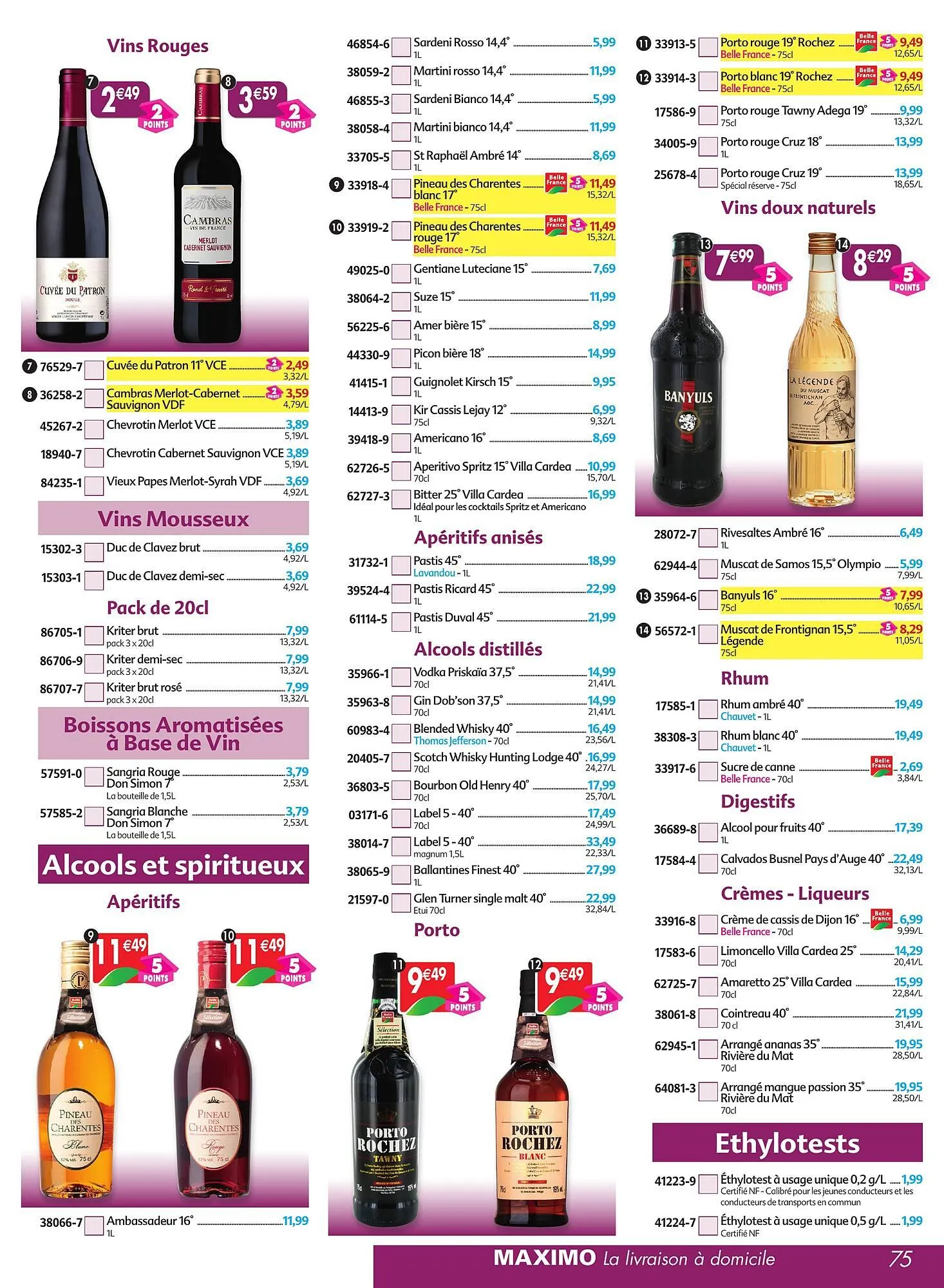 Catalogue Maximo du 30 septembre au 31 octobre 2025 - Catalogue page 75