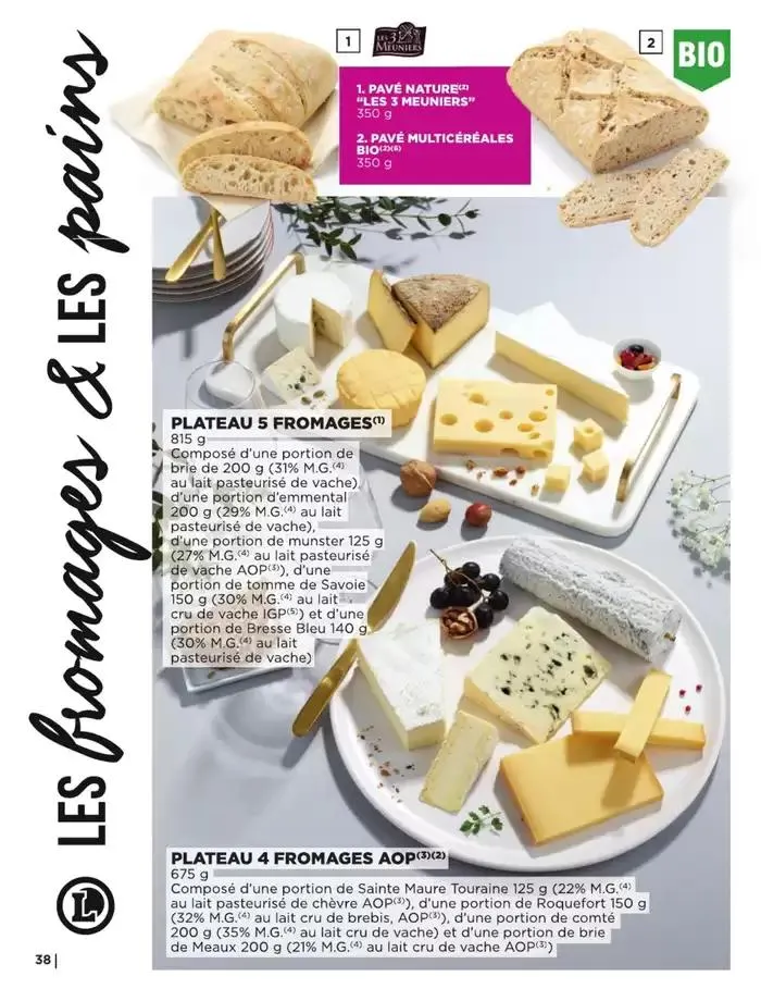 CARTE TRAITEUR PERMANENTE - MIXTE du 9 mai au 31 décembre 2025 - Catalogue page 38