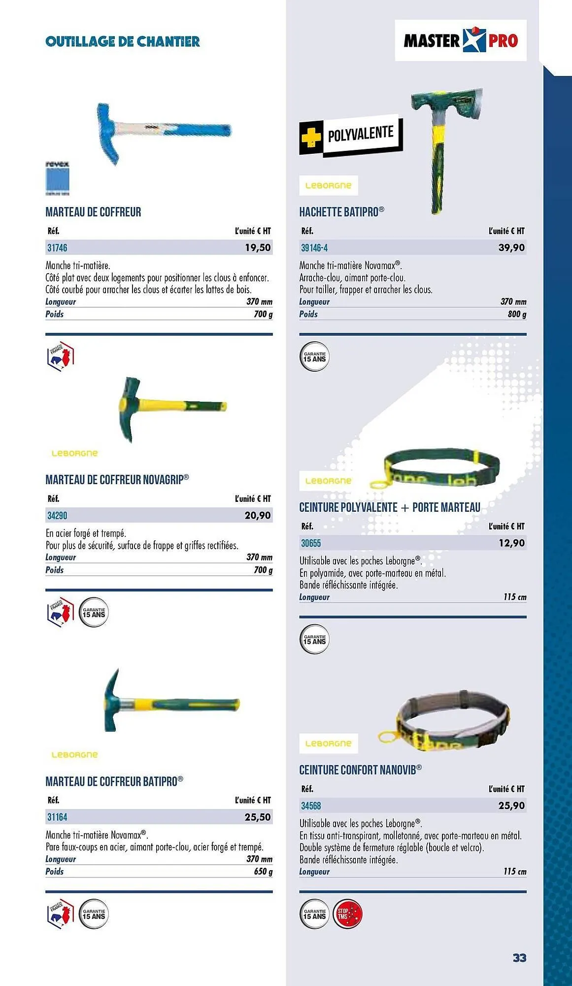 Catalogue Master Pro du 3 janvier au 31 décembre 2025 - Catalogue page 35