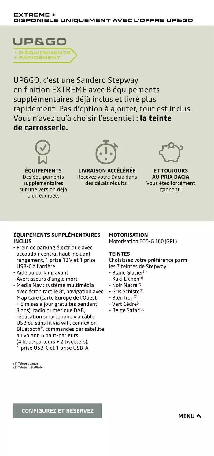 Dacia Sandero Stepway du 8 novembre au 8 novembre 2025 - Catalogue page 14