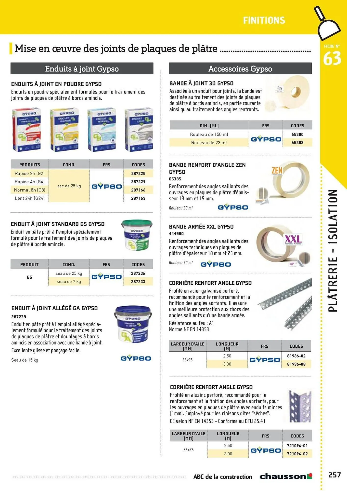 Catalogue Chausson Matériaux du 2 mai au 31 décembre 2025 - Catalogue page 259