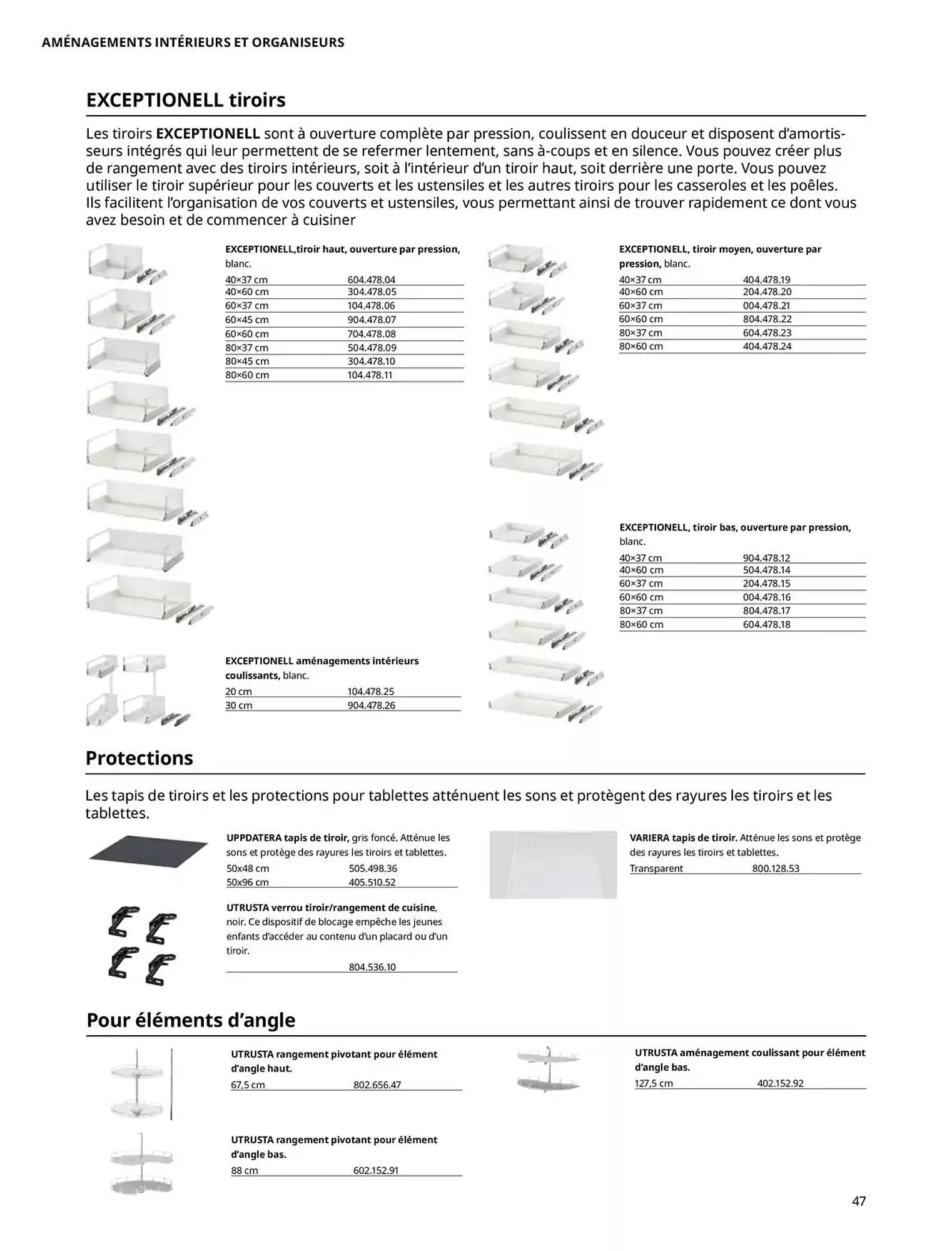 Catalogue IKEA du 1 octobre au 31 juillet 2025 - Catalogue page 47