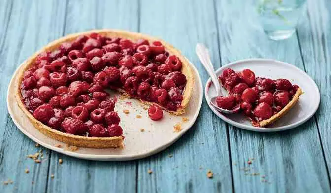 Tarte aux framboises