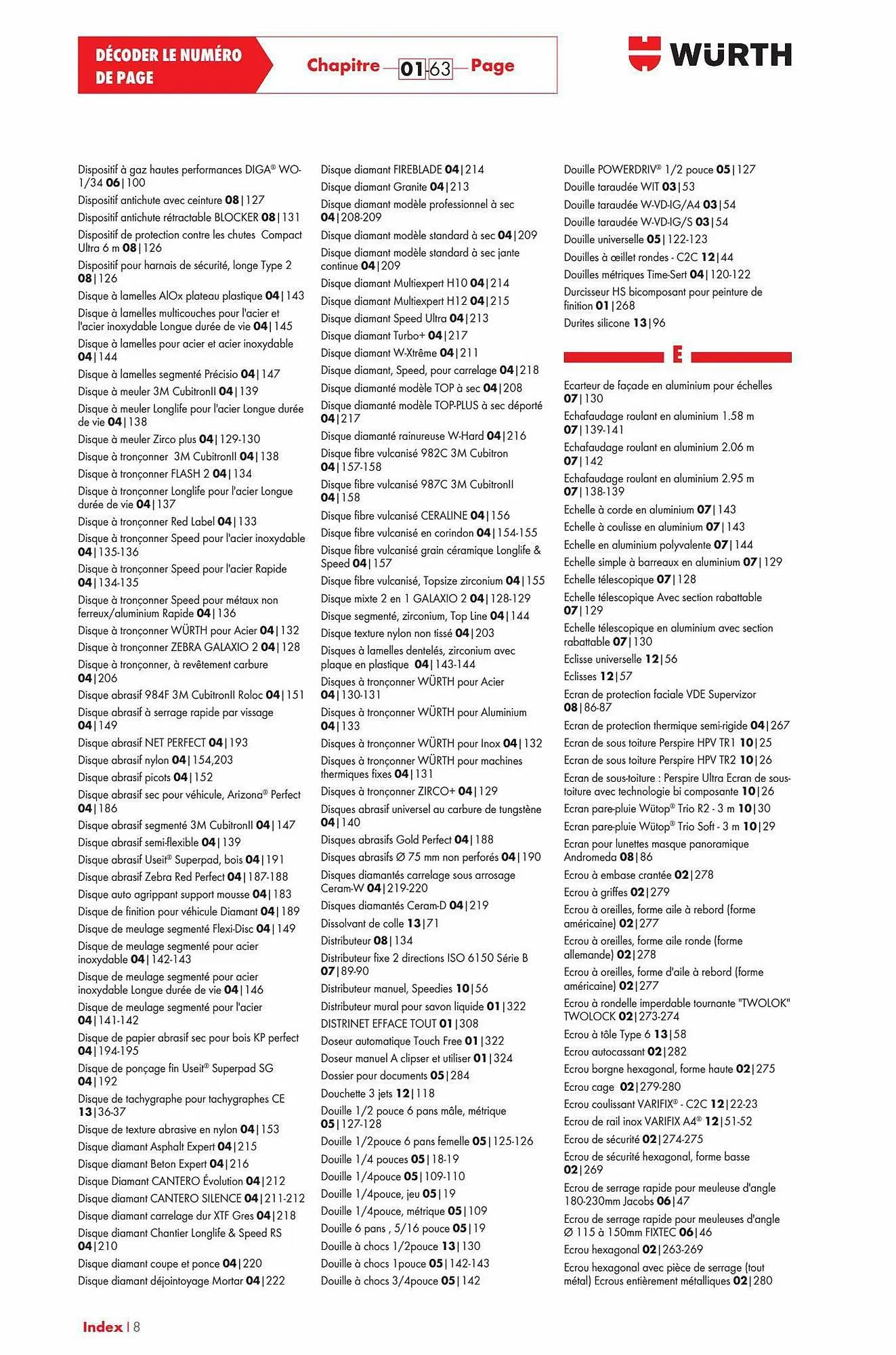 Catalogue Würth du 29 décembre au 31 décembre 2023 - Catalogue page 85