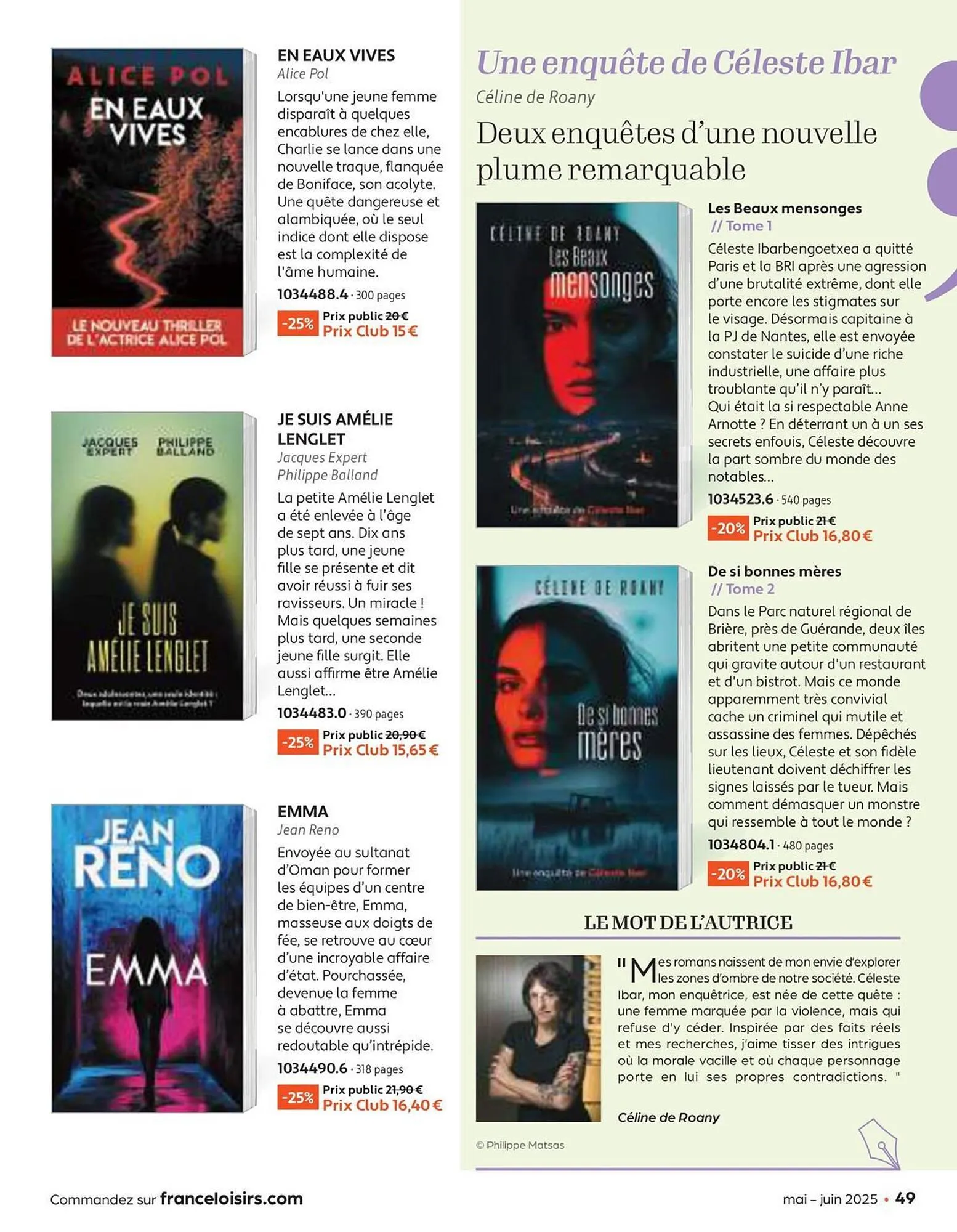 Catalogue France Loisirs du 30 avril au 30 juin 2025 - Catalogue page 49