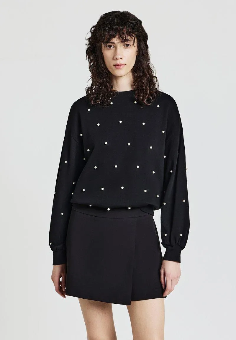 TINTA UNITA - Jupe portefeuille - nero