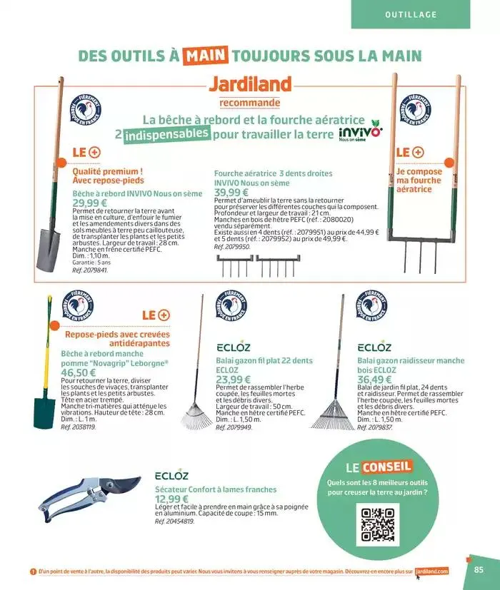 BARBEUC, SIESTE, PÉTANQUE PLACE À LA DÉTENTE du 27 février au 23 juin 2025 - Catalogue page 84