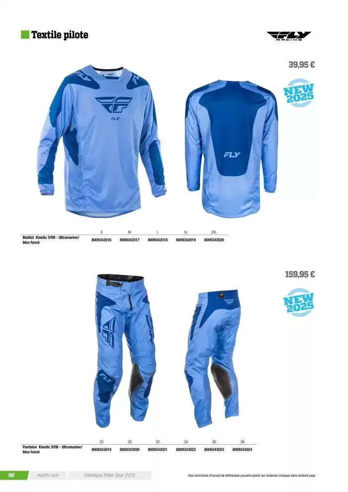 FLY RACING 2025 du 20 novembre au 31 août 2025 - Catalogue page 52